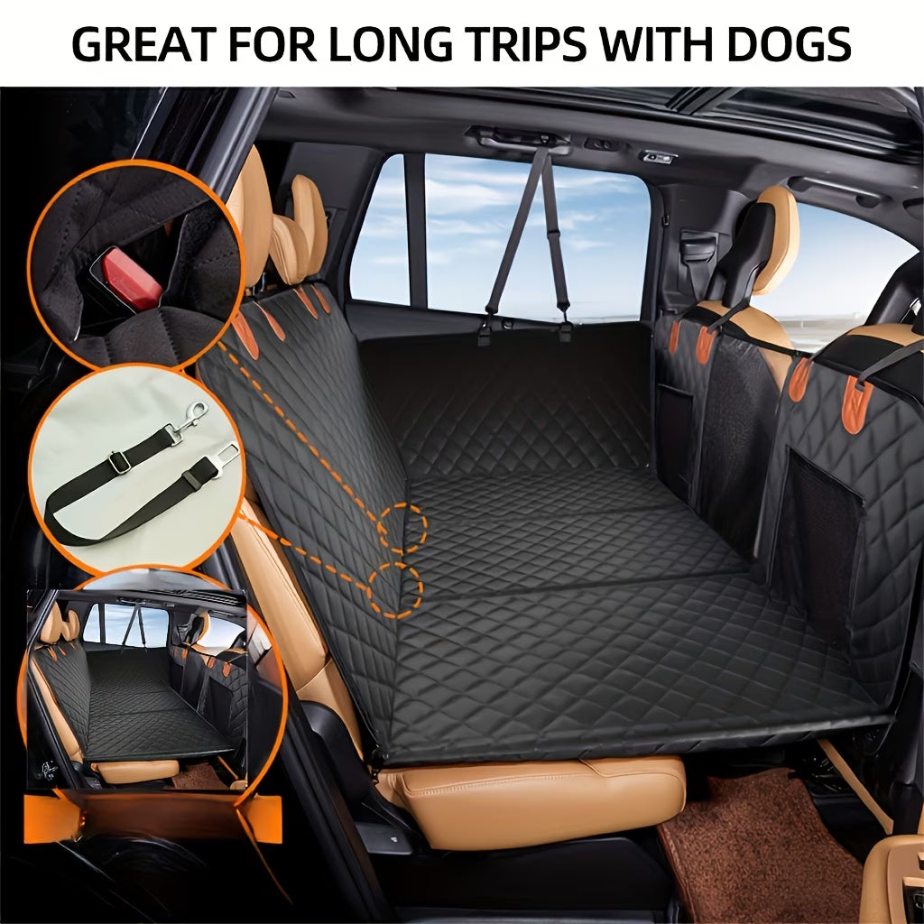 Backseat Buddies™ Hard-Base Dog Back Seat Protector — Waterproof & Non-Slip
