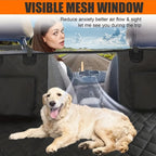 Backseat Buddies™ Hard-Base Dog Back Seat Protector — Waterproof & Non-Slip