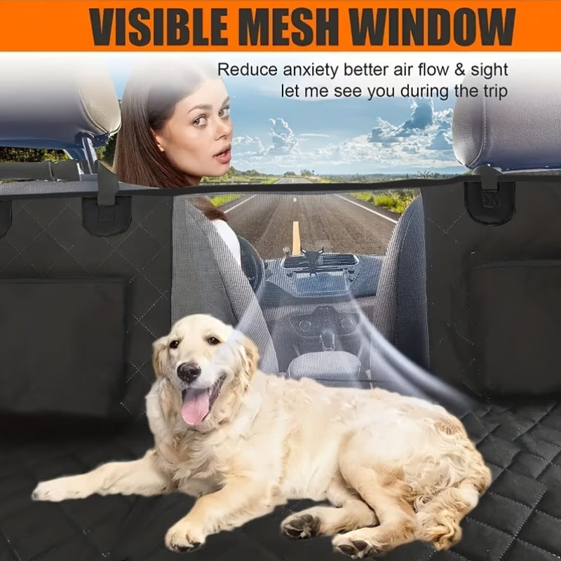 Backseat Buddies™ Hard-Base Dog Back Seat Protector — Waterproof & Non-Slip