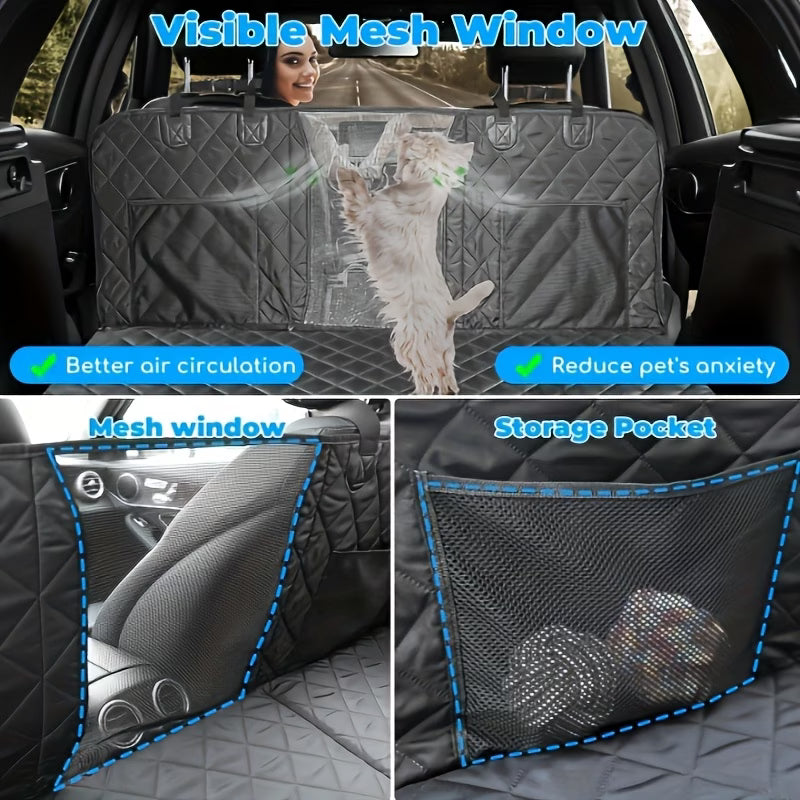 Backseat Buddies™ Hard-Base Dog Back Seat Protector — Waterproof & Non-Slip