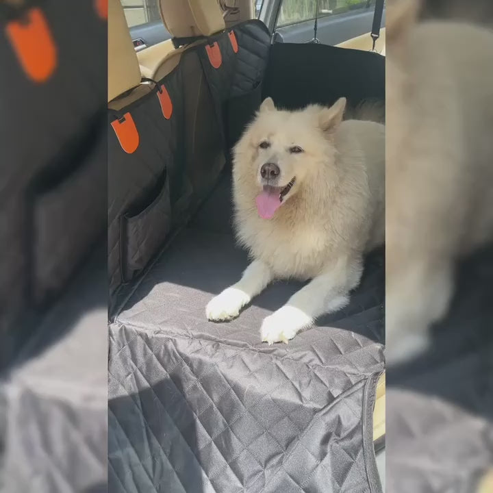 Backseat Buddies™ Hard-Base Dog Back Seat Protector — Waterproof & Non-Slip